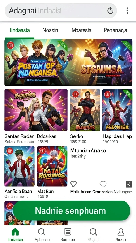 avatar808 - Tangkapan layar dari sistem kustomisasi avatar.