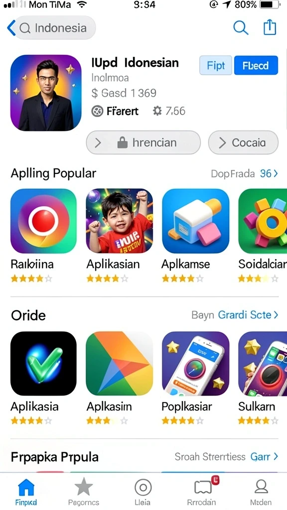nusabet - Tampilan antarmuka yang user-friendly dan menarik.