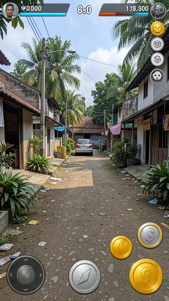 rajabotak - Desain level yang menarik dan penuh warna.