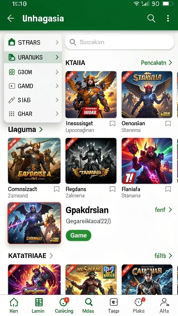 se328 - Tampilan antarmuka game yang menarik dan intuitif.